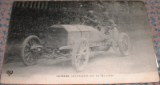Antique postcard race mercedes